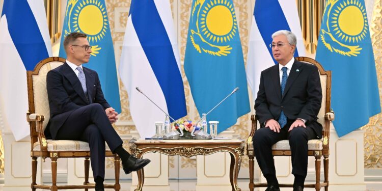 Мемлекет басшысы Финляндия президенті Александр Стуббпен келіссөз жүргізді
