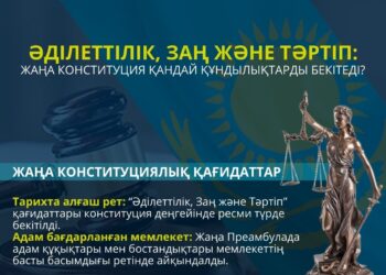 ЖАҢА КОНСТИТУЦИЯЛЫҚ ҚАҒИДАТТАР